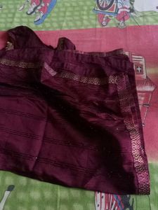 Maroon Embroidered Kurta Set