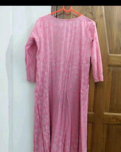 Pink Kurti With Beautiful Print