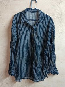 Ladies Formal Casual Top Stripped