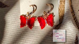 Red Butterfly Earring
