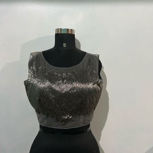havey embellished padded Top