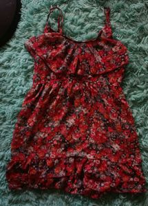 Floral Ruffle Mini Dress