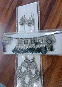 2 Necklace Set With Earings