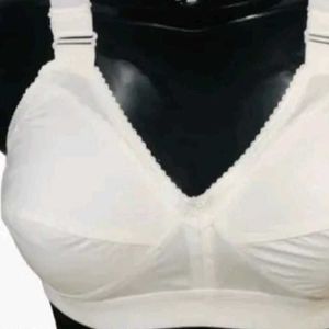 White Cotton Bra