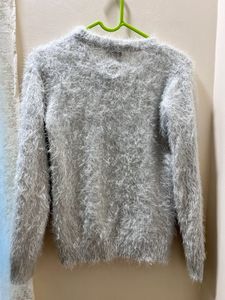 Fuzzy Heart Sweater