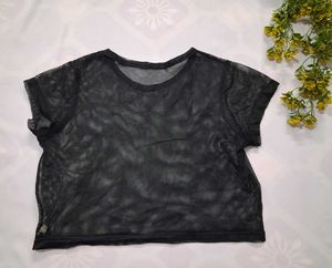 Sheer Net Transparent Top