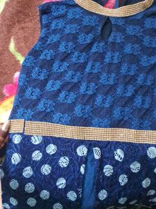 a line party wear dress ,with stretchable fabric c