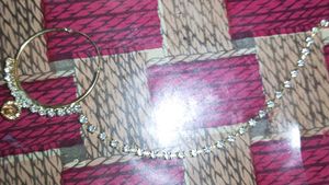 Indian Nath Nose Ring with Chain