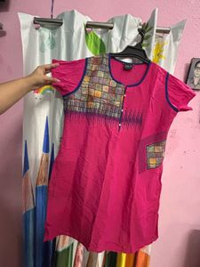 Funky Pink Mini Kurti