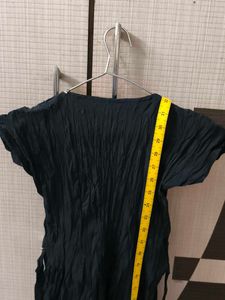Black Glitter Border Dress Middie
