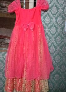 Girls' Party Dress with Bow Detail