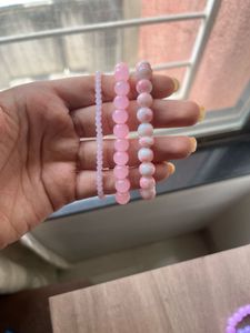 glass bead bracelet stack