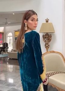 Elegant Embroidered Pakistani Suit