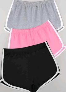 Cute Athleisure Shorts Set (Set of 3)