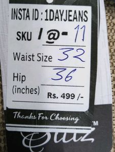 I@11 Size-32 Straight Jeans