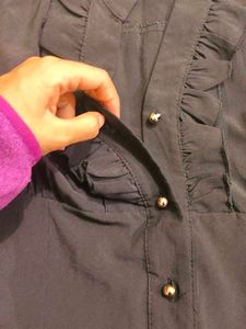 Black Ruffled Blouse