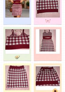 2 set dress top and skirt