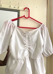 White Cami Crop Top
