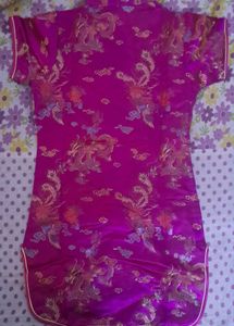 Kids Dragon Print Cheongsam Dress