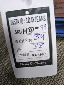 H@99 Size-34 (Sale) Latest Ladies high waist Jeans