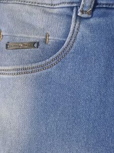 High Waisted Distressed Denim Jeans