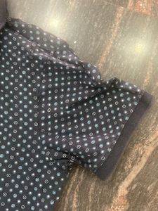 Patterned Polo T-Shirt