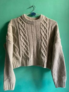 Cute Knit Cable Sweater