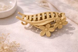 Floral Hair Claw Clip