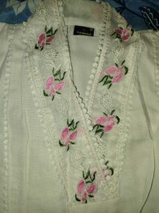 Lace Trim Pakistani Suit