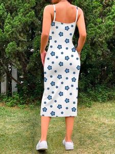 Floral Print Midi Slip Dress