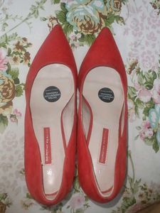 Dorothy Perkins Red Suede Pumps