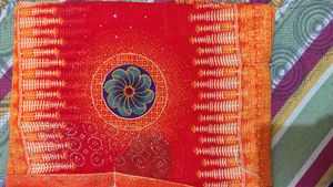 Red &amp; Orange Saree