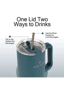 Solara Elixir Insulated with Lid and Straw, Hot &amp;