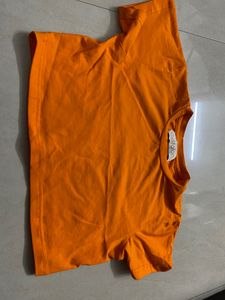 Orange Crop Top Best Fitting Ever !!!! Short Time Deal This Deal Is Having The Least Price For U Alll