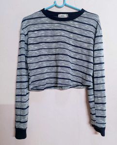 Strip Long Sleeves Top