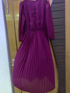 Wine Colour Dress