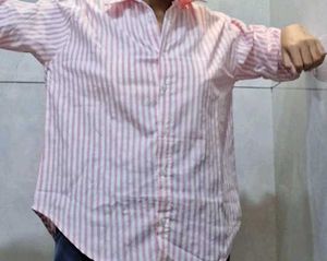 Striped Pink White Shirt