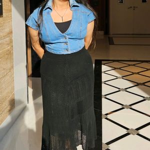 Blue Denim Top