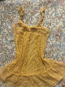 Yellow Lace Cami Top