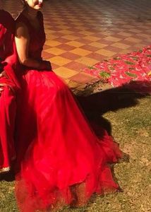 Red Clour Gown New 1 Time Use Only