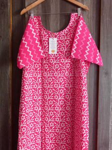 Pink Printed Kurta Set