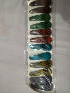 Pair Of 25 Multicolor Tictac Hair Pins For Girls