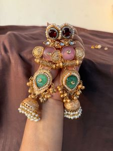 Gold Plated Light Weight Handcrafted Jhumki