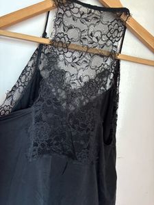 Beautiful Black  Imported Top With Lace