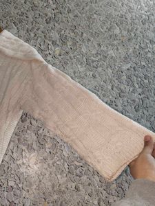 Cream Cable Knit Cardigan