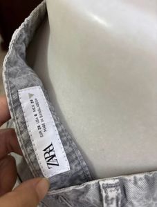 Grey Wide Leg Jeans