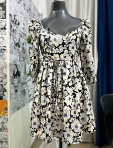 Floral Print Mini Dress