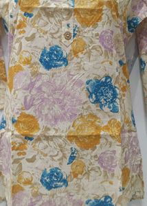 Floral Print Women's Kurta