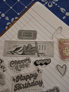 Aesthetic Black And White stickers