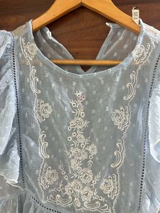 Transparante Sky Blue Top